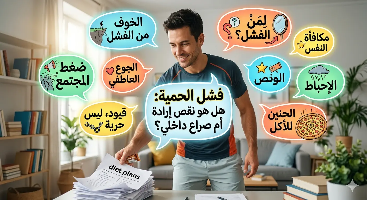 ليه الدايت بيفشل نفسيًا مش جسديًا؟