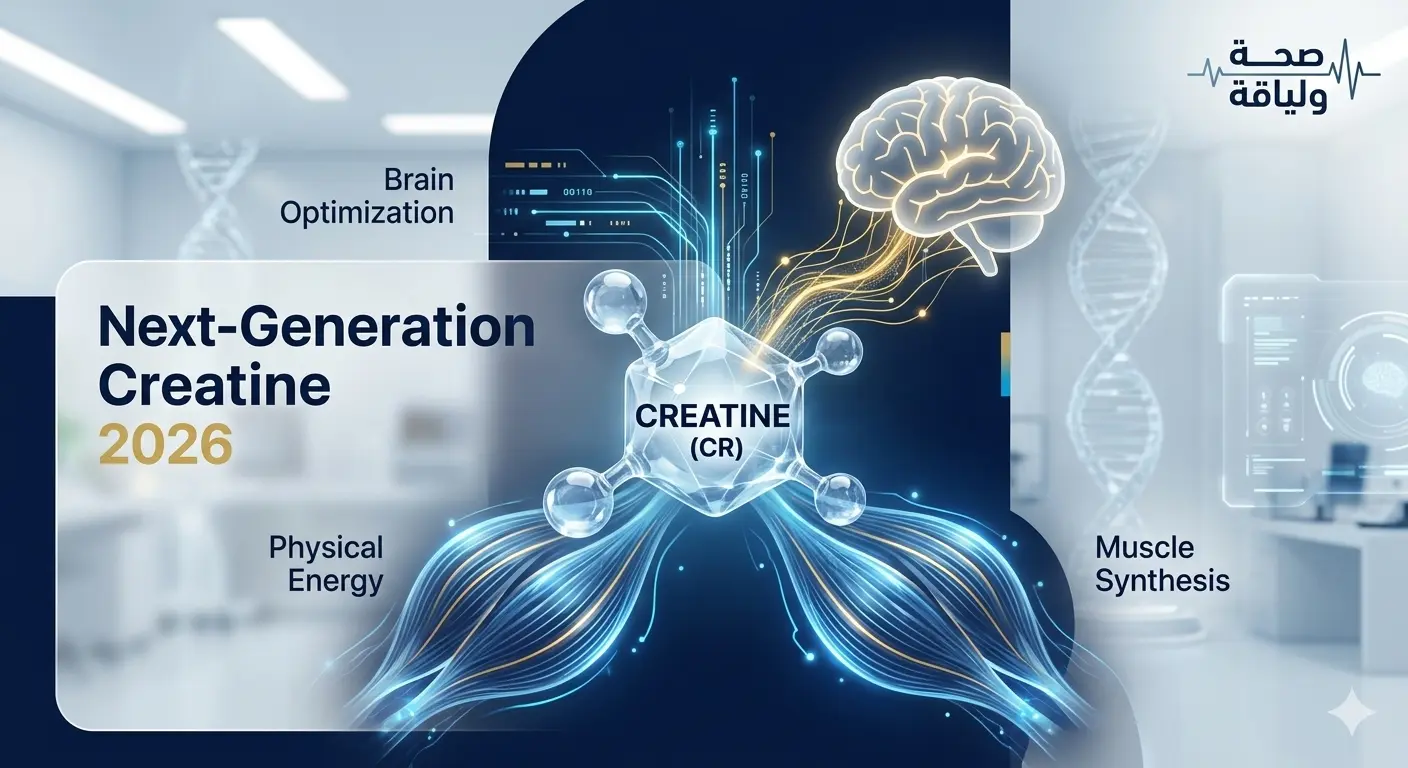 شفرة الكرياتين (Creatine) لعام 2026: ليس للعضلات فقط.. الدليل السردي لتحسين آداء الدماغ، ضبط السكر، وترميم الخلايا